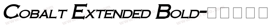 Cobalt Extended Bold字体转换